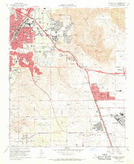 Riverside East California Historical topographic map, 1:24000 scale, 7.5 X 7.5 Minute, Year 1967