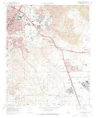 Riverside East California Historical topographic map, 1:24000 scale, 7.5 X 7.5 Minute, Year 1967