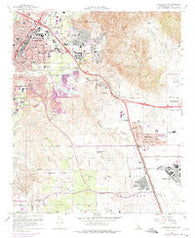 Riverside East California Historical topographic map, 1:24000 scale, 7.5 X 7.5 Minute, Year 1967