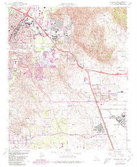 Riverside East California Historical topographic map, 1:24000 scale, 7.5 X 7.5 Minute, Year 1967