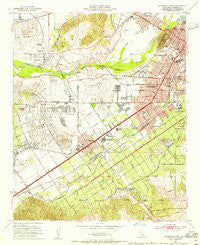 Riverside West California Historical topographic map, 1:24000 scale, 7.5 X 7.5 Minute, Year 1953