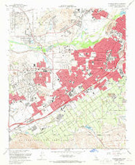 Riverside West California Historical topographic map, 1:24000 scale, 7.5 X 7.5 Minute, Year 1967