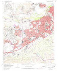 Riverside West California Historical topographic map, 1:24000 scale, 7.5 X 7.5 Minute, Year 1967