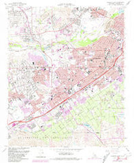 Riverside West California Historical topographic map, 1:24000 scale, 7.5 X 7.5 Minute, Year 1967