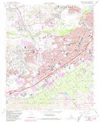 Riverside West California Historical topographic map, 1:24000 scale, 7.5 X 7.5 Minute, Year 1967