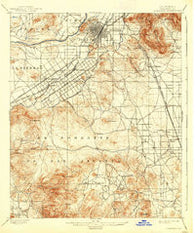 Riverside California Historical topographic map, 1:62500 scale, 15 X 15 Minute, Year 1901