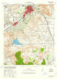 Riverside California Historical topographic map, 1:62500 scale, 15 X 15 Minute, Year 1942