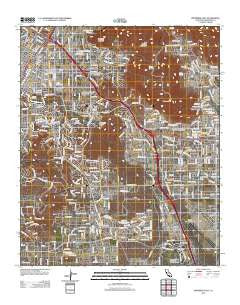 Riverside East California Historical topographic map, 1:24000 scale, 7.5 X 7.5 Minute, Year 2012