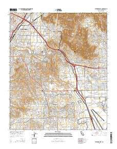 Riverside East California Current topographic map, 1:24000 scale, 7.5 X 7.5 Minute, Year 2015