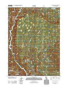 Roaring Creek California Historical topographic map, 1:24000 scale, 7.5 X 7.5 Minute, Year 2012