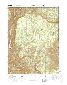 Roaring Creek California Current topographic map, 1:24000 scale, 7.5 X 7.5 Minute, Year 2015