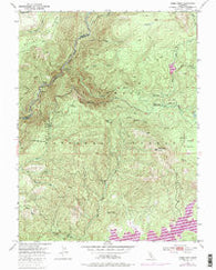 Robbs Peak California Historical topographic map, 1:24000 scale, 7.5 X 7.5 Minute, Year 1950