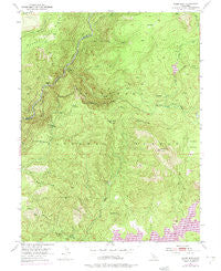 Robbs Peak California Historical topographic map, 1:24000 scale, 7.5 X 7.5 Minute, Year 1950