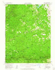 Robbs Peak California Historical topographic map, 1:62500 scale, 15 X 15 Minute, Year 1952