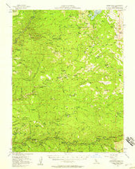 Robbs Peak California Historical topographic map, 1:62500 scale, 15 X 15 Minute, Year 1952