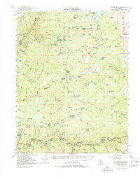 Robbs Peak California Historical topographic map, 1:62500 scale, 15 X 15 Minute, Year 1952