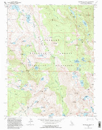 Rockbound Valley California Historical topographic map, 1:24000 scale, 7.5 X 7.5 Minute, Year 1992