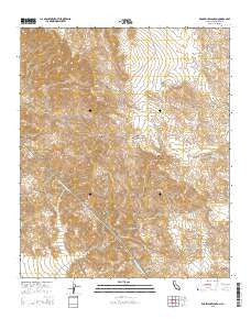 Rockhouse Canyon California Current topographic map, 1:24000 scale, 7.5 X 7.5 Minute, Year 2015