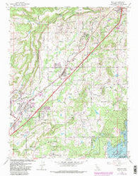 Rocklin California Historical topographic map, 1:24000 scale, 7.5 X 7.5 Minute, Year 1967