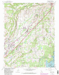 Rocklin California Historical topographic map, 1:24000 scale, 7.5 X 7.5 Minute, Year 1967