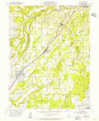 Rocklin California Historical topographic map, 1:24000 scale, 7.5 X 7.5 Minute, Year 1954