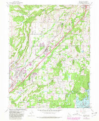 Rocklin California Historical topographic map, 1:24000 scale, 7.5 X 7.5 Minute, Year 1967