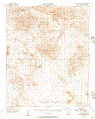 Rodman Mountains California Historical topographic map, 1:62500 scale, 15 X 15 Minute, Year 1955