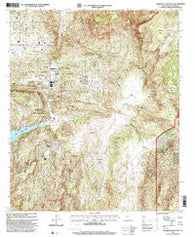 Rodriguez Mountain California Historical topographic map, 1:24000 scale, 7.5 X 7.5 Minute, Year 1997