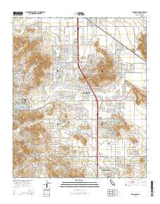 Romoland California Current topographic map, 1:24000 scale, 7.5 X 7.5 Minute, Year 2015