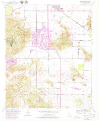 Romoland California Historical topographic map, 1:24000 scale, 7.5 X 7.5 Minute, Year 1953