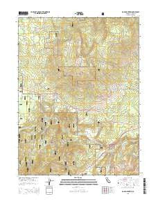 Roop Mountain California Current topographic map, 1:24000 scale, 7.5 X 7.5 Minute, Year 2015