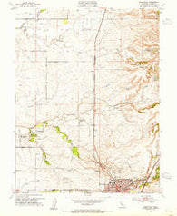 Roseville California Historical topographic map, 1:24000 scale, 7.5 X 7.5 Minute, Year 1953