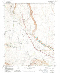 Rovana California Historical topographic map, 1:24000 scale, 7.5 X 7.5 Minute, Year 1983