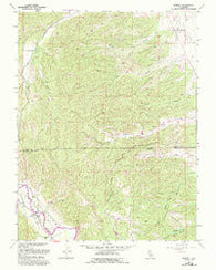 Rumsey California Historical topographic map, 1:24000 scale, 7.5 X 7.5 Minute, Year 1959