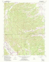Rumsey California Historical topographic map, 1:24000 scale, 7.5 X 7.5 Minute, Year 1959