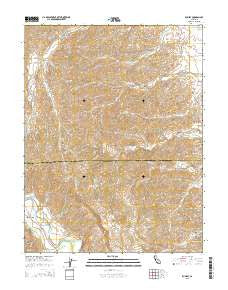 Rumsey California Current topographic map, 1:24000 scale, 7.5 X 7.5 Minute, Year 2015