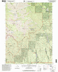 Rush Creek Lakes California Historical topographic map, 1:24000 scale, 7.5 X 7.5 Minute, Year 1998