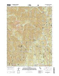 Rush Creek Lakes California Current topographic map, 1:24000 scale, 7.5 X 7.5 Minute, Year 2015