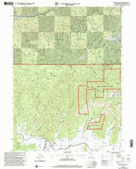 Russell Peak California Historical topographic map, 1:24000 scale, 7.5 X 7.5 Minute, Year 2001