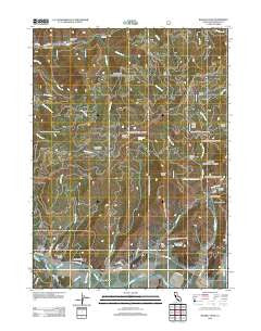 Russell Peak California Historical topographic map, 1:24000 scale, 7.5 X 7.5 Minute, Year 2012