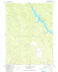 Ruth Lake California Historical topographic map, 1:24000 scale, 7.5 X 7.5 Minute, Year 1978