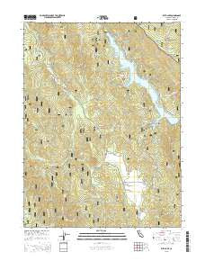 Ruth Lake California Current topographic map, 1:24000 scale, 7.5 X 7.5 Minute, Year 2015