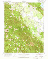 Rutherford California Historical topographic map, 1:24000 scale, 7.5 X 7.5 Minute, Year 1951