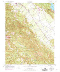 Rutherford California Historical topographic map, 1:24000 scale, 7.5 X 7.5 Minute, Year 1951