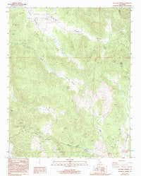 Sacatar Canyon California Historical topographic map, 1:24000 scale, 7.5 X 7.5 Minute, Year 1986