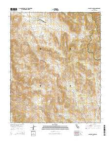 Sacatar Canyon California Current topographic map, 1:24000 scale, 7.5 X 7.5 Minute, Year 2015