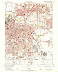 Sacramento East California Historical topographic map, 1:24000 scale, 7.5 X 7.5 Minute, Year 1954