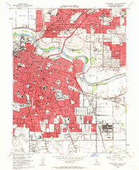 Sacramento East California Historical topographic map, 1:24000 scale, 7.5 X 7.5 Minute, Year 1954
