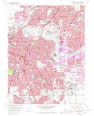 Sacramento East California Historical topographic map, 1:24000 scale, 7.5 X 7.5 Minute, Year 1967