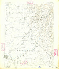 Sacramento California Historical topographic map, 1:125000 scale, 30 X 30 Minute, Year 1891